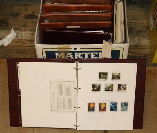 STAMPS, GB QEII 1971-2002, First Day Covers 1966-1983, PHQ cards and booklets (7 albums total) and other stamps(-)